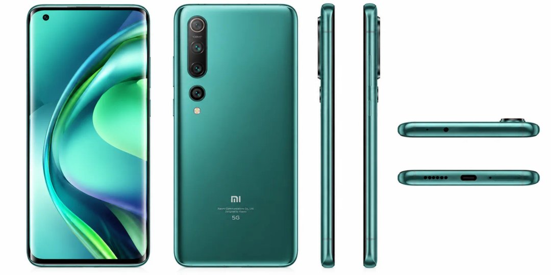 Xiaomi Mi 10 5G — Ilustrační foto — barva se může lišit