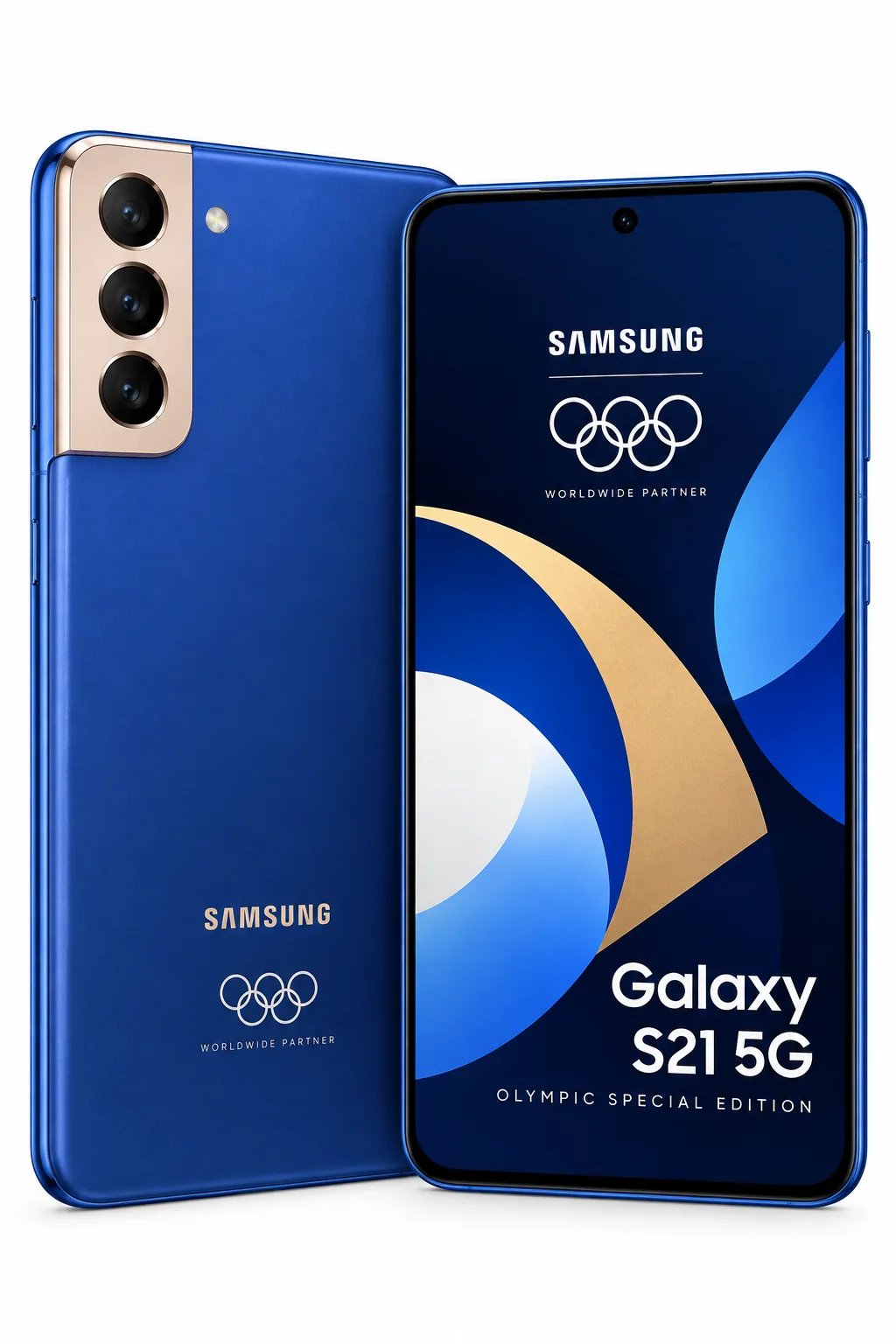Samsung Galaxy S21 5G G991Q Olympic Special Edition — Ilustrační foto — barva se může lišit