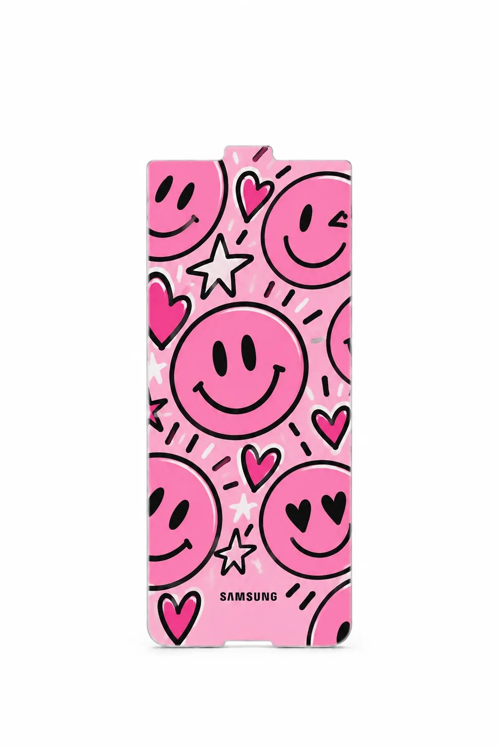 Samsung Galaxy S24 - Flipsuit Card - Smiley Pink