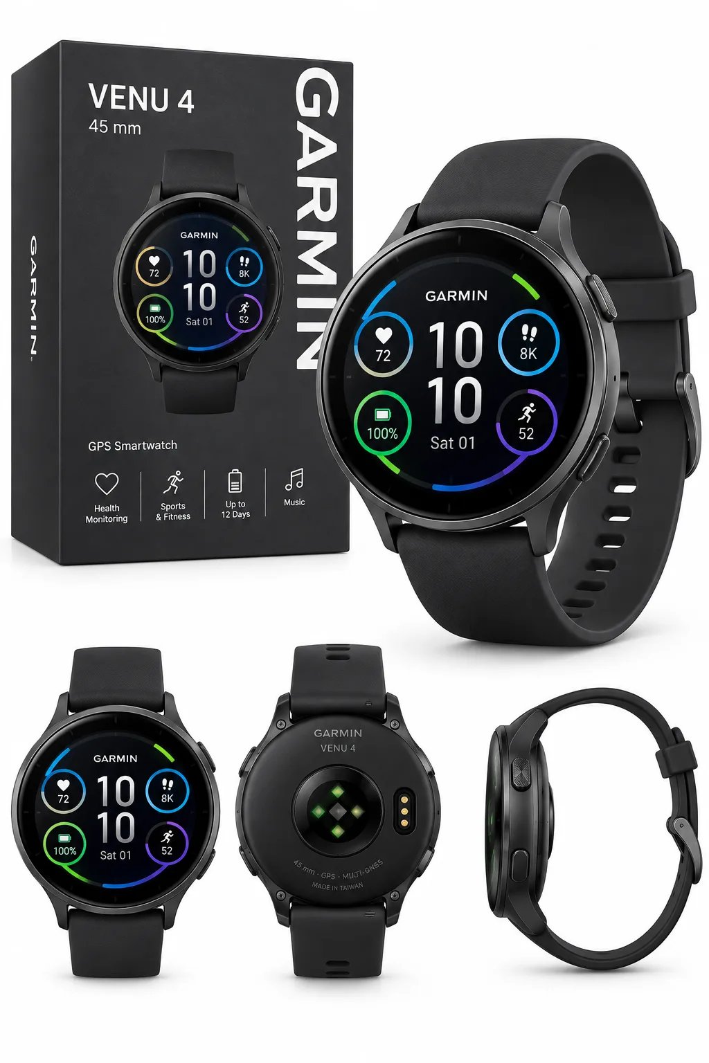 Garmin Venu 4 45mm — Ilustrační foto — barva se může lišit