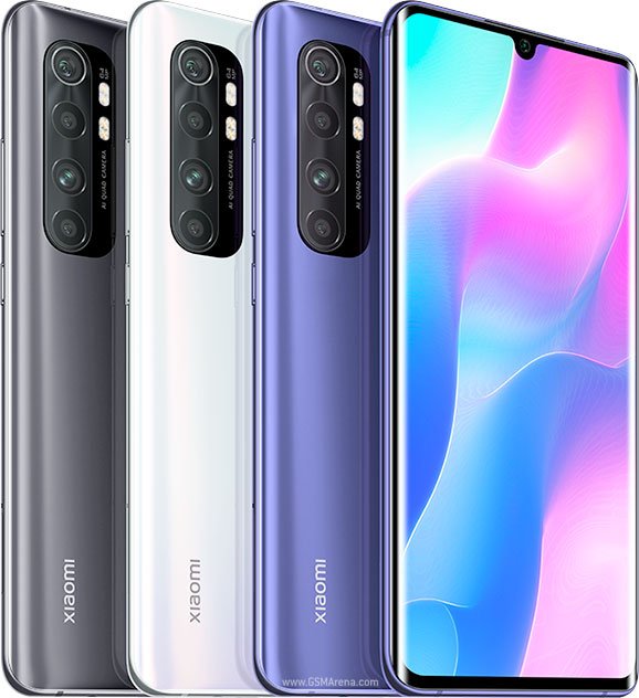 Xiaomi Mi Note 10 Lite — Ilustrační foto — barva se může lišit
