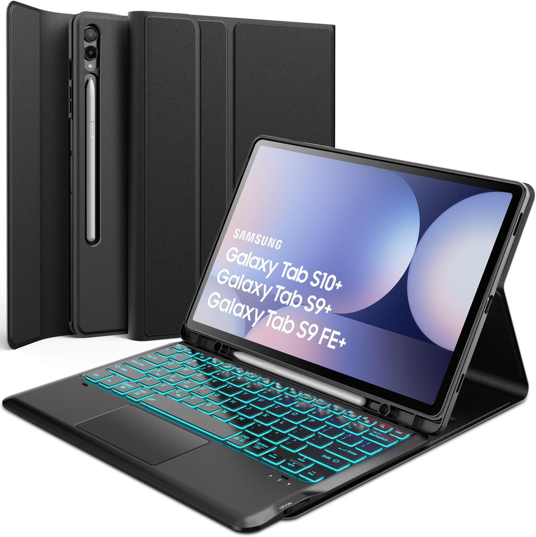 Samsung Galaxy Tab S10 FE Plus - Book Cover Keyboard - AI Key - ESP — Ilustrační foto — barva se může lišit