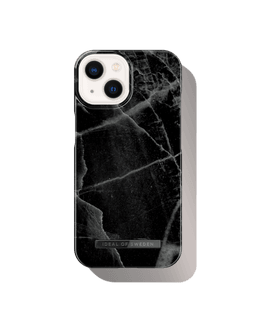 iDeal Of Sweden iPhone 13 - Fashion Case Black Thunder Marble 1