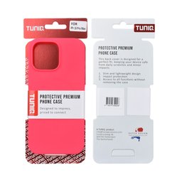 TUNIQ Zadní kryt pro iPhone 16 Pro Max — Celosilikonový — barva: výrazně růžová 3