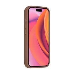 TUNIQ Zadní kryt pro iPhone 16 — Celosilikonový — barva: hnědá 2