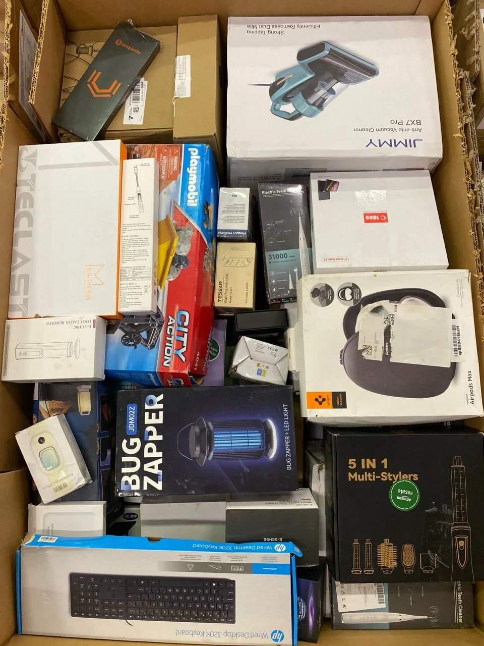 Amazon paleta 7 — Amazon vratky — malá elektronika