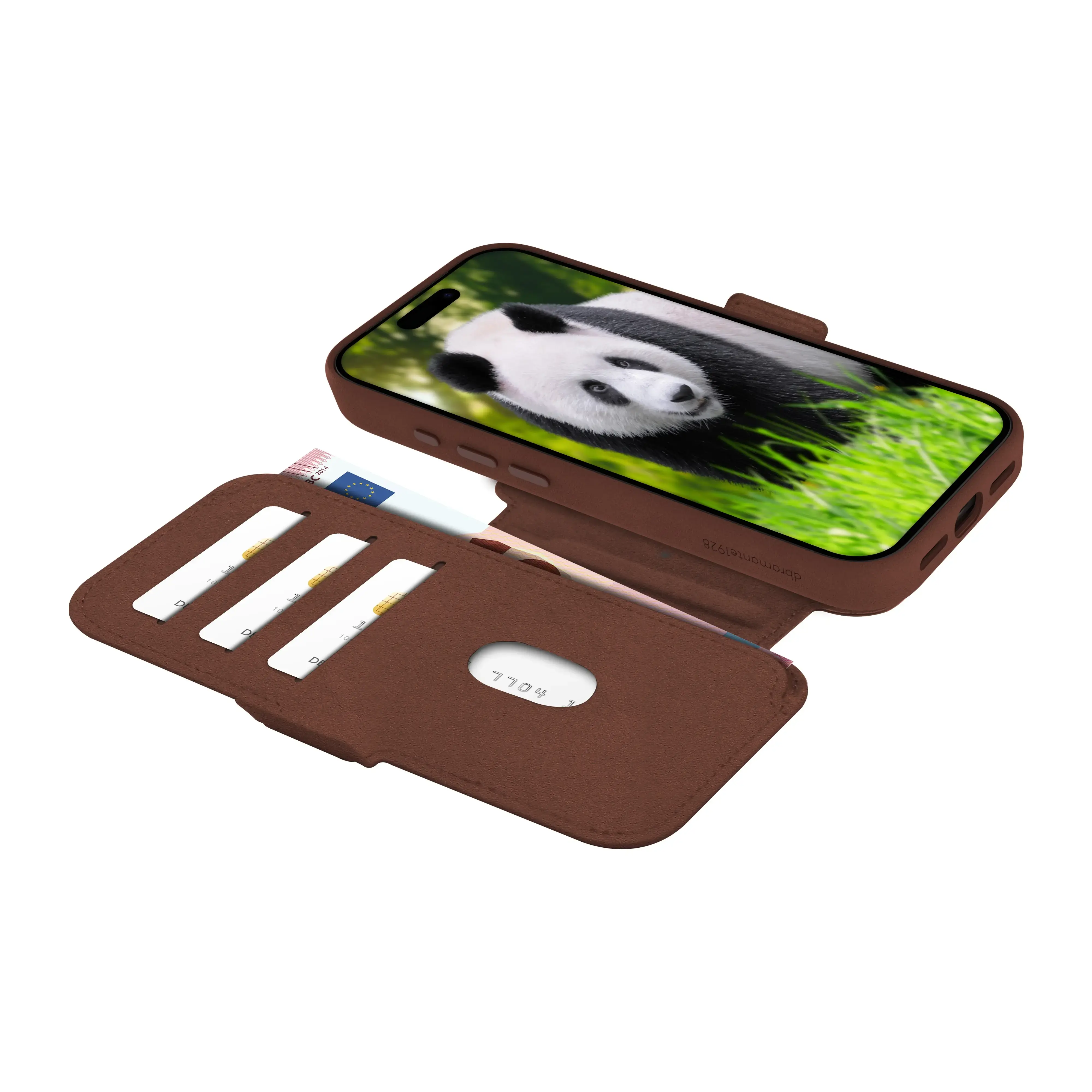 Dbramante1928 iPhone 15 Pro - Lynge 2-in-1 Wallet Magnetic Case - Tan 2