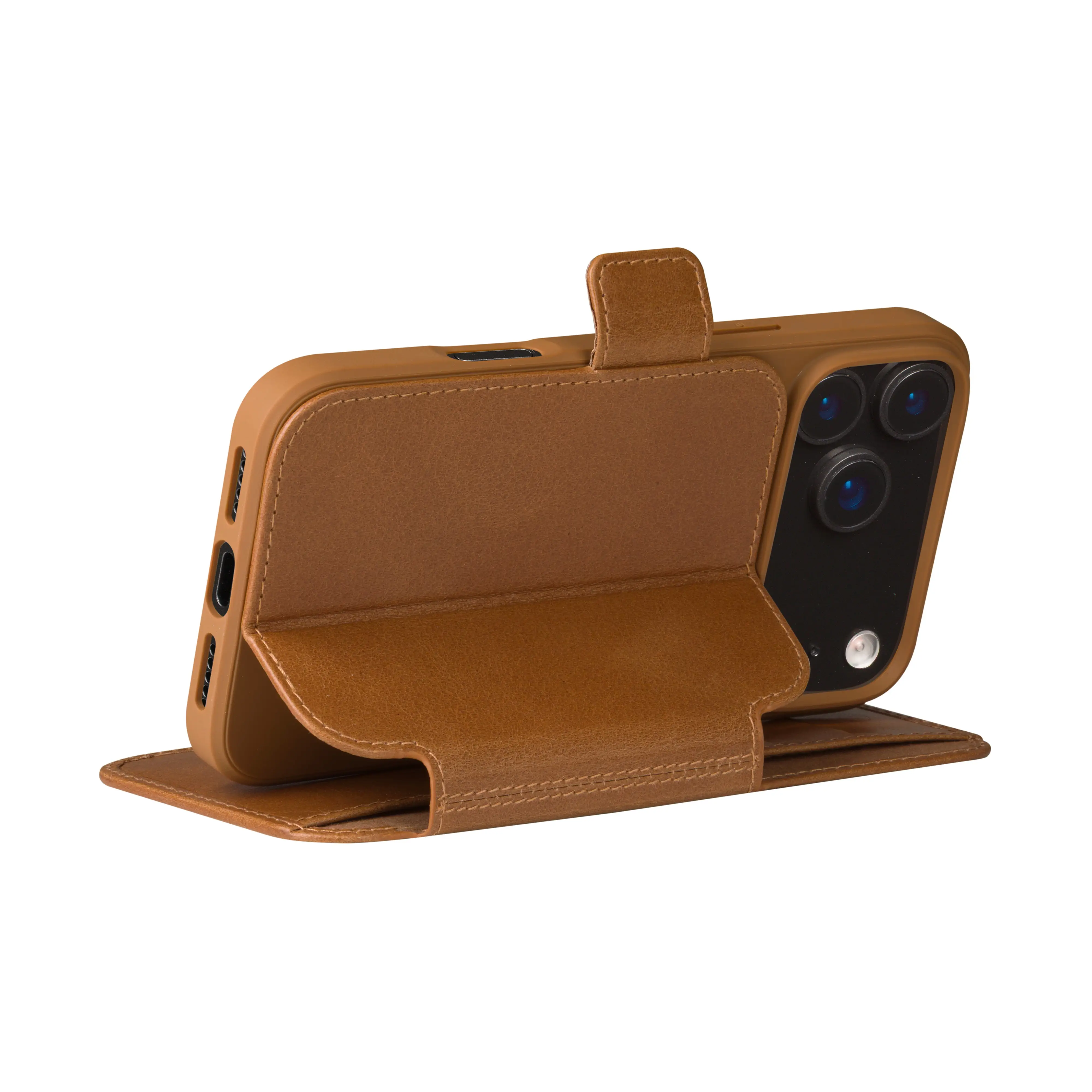 Dbramante1928 iPhone 15 Pro - Lynge 2-in-1 Wallet Magnetic Case - Tan