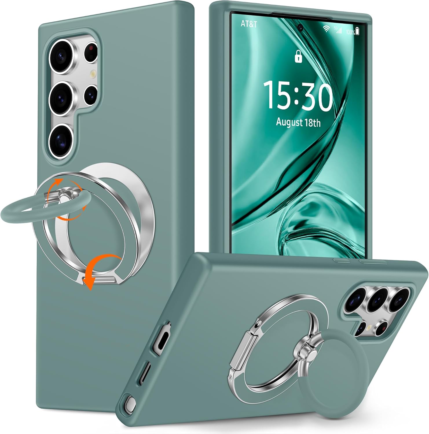 Samsung Galaxy S24 Ultra - Silicone Case - Light Green