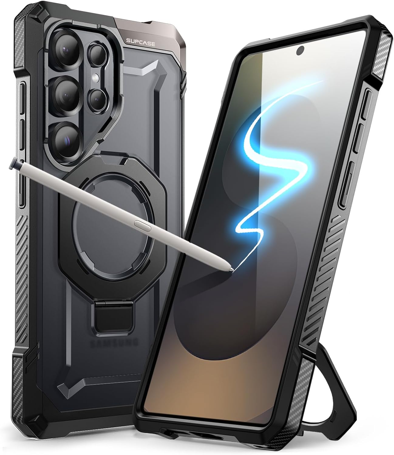 Samsung Galaxy S25 - Standing Grip Case - Black