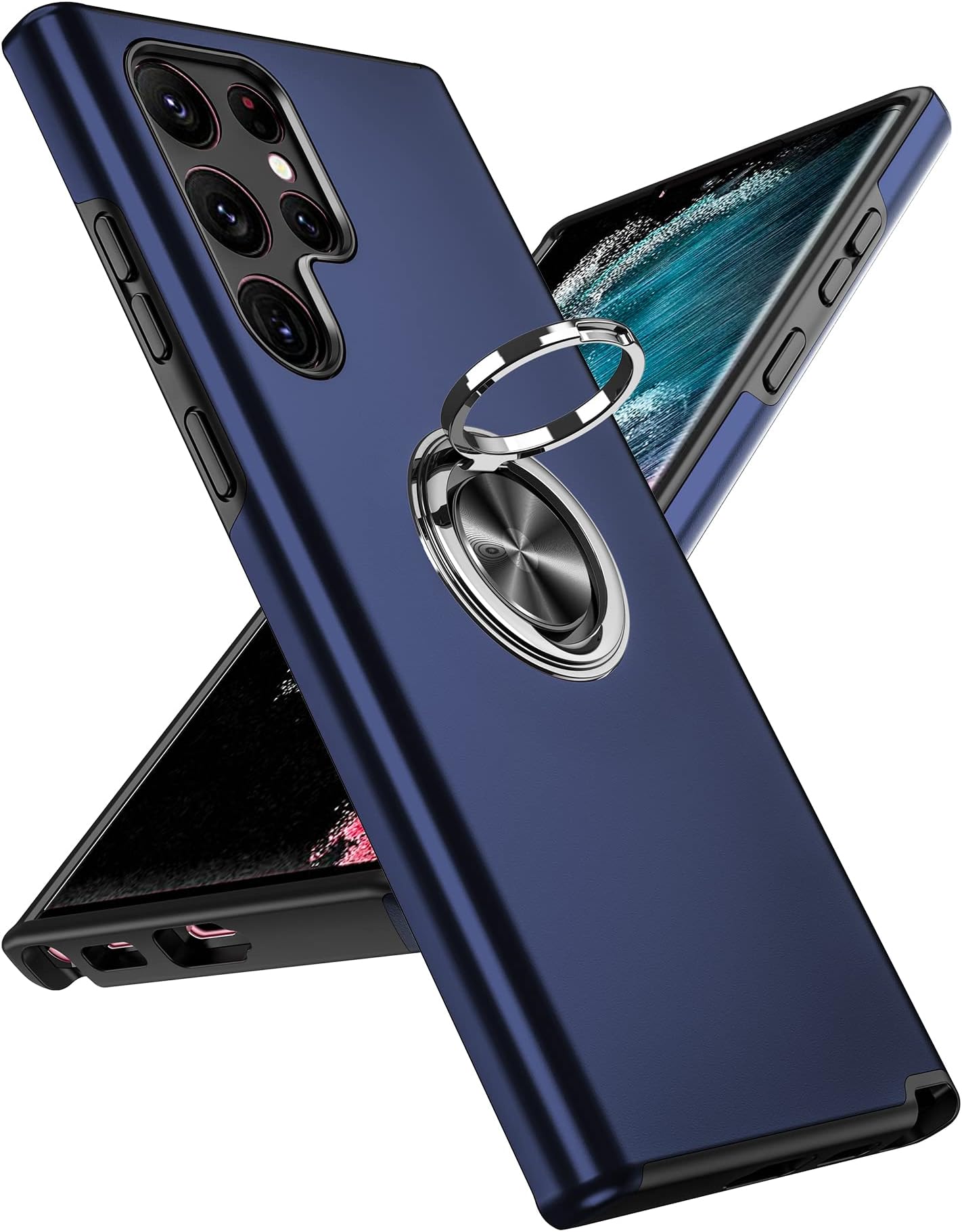 Samsung Galaxy S22 - Silicone Cover with Strap - Blue